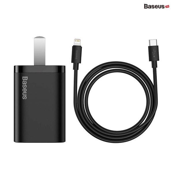 Bộ sạc nhanh nhỏ gọn 20W Baseus Super Si Quick Charger LV903- Hàng chính hãng.