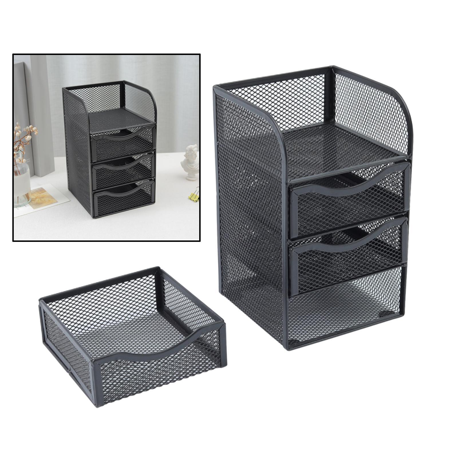 3-Tier Paper Organizer Letter Tray Letter Shelf Rack Paper Letter Tray Organizer for School