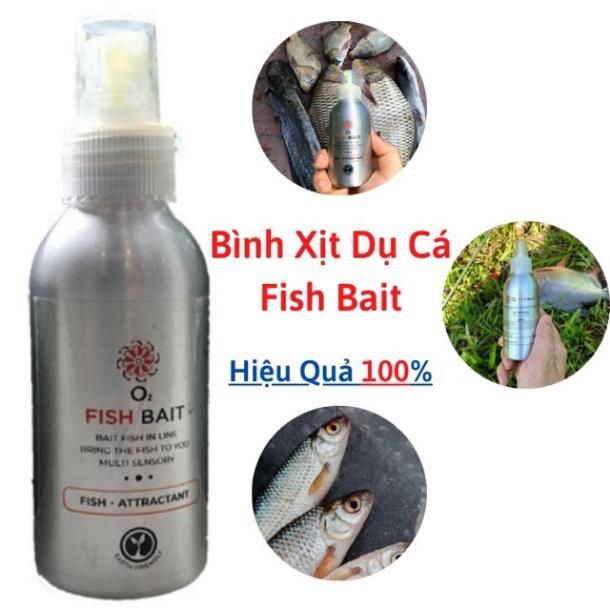 Bình xịt dụ cá Fish Bait, chất dụ mồi câu siêu hút cá, dung dịch tạo mùi thu hút cả đàn cá hàng nhập từ mỹ