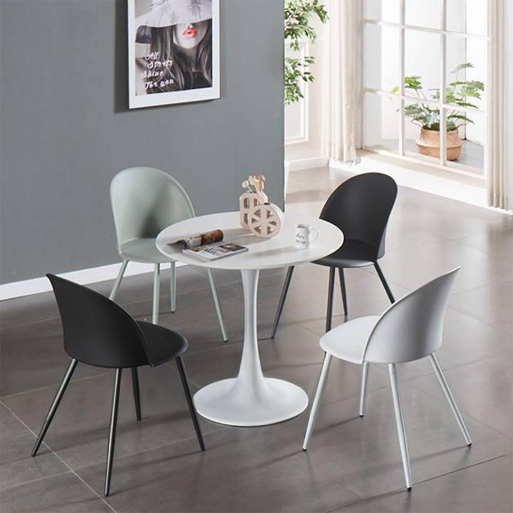 Ghế Hamar Nhựa Đúc Chân Thép Sơn Tĩnh Điện IBIE