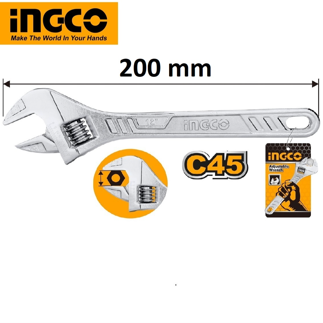 Mỏ lết Ingco HADW131082