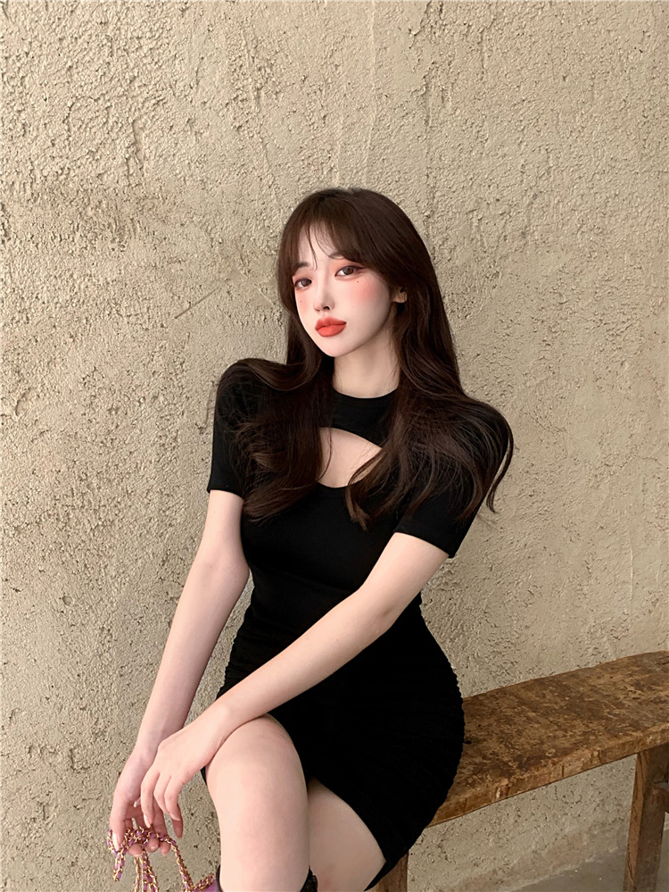 HÀNG QUẢNG CHÂU - ĐẦM BODY THUN DÚN NGỰC KHOÉT SÀNH ĐIỆU TÔN DÁNG - D163144