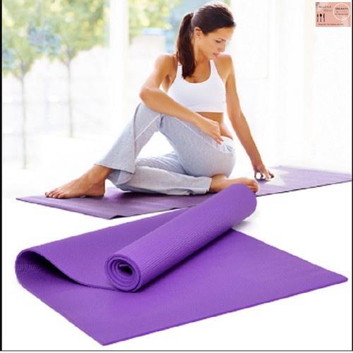 Thảm tập Yoga 2 lớp TPE dày 6mm, Thảm tập Gym chống trơn trượt và không thấm mồ hôi