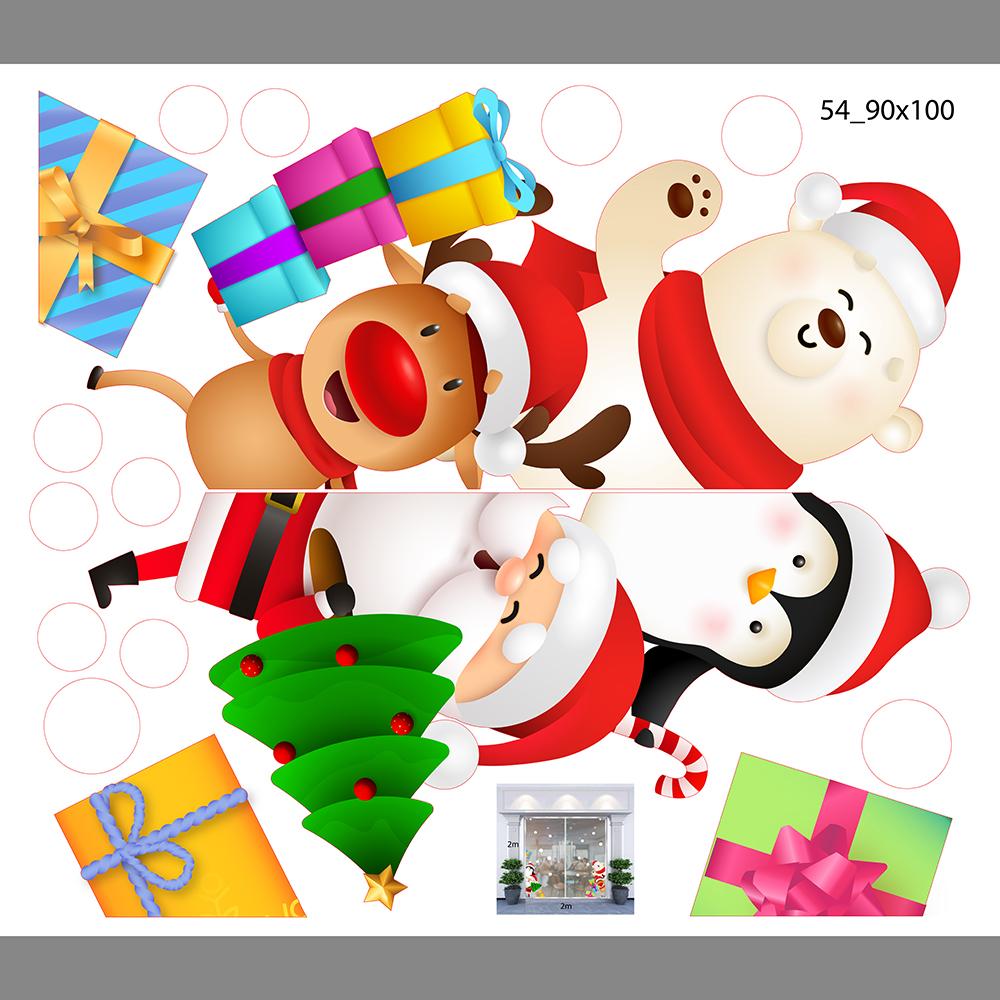 Decal trang trí giáng sinh combo số 8