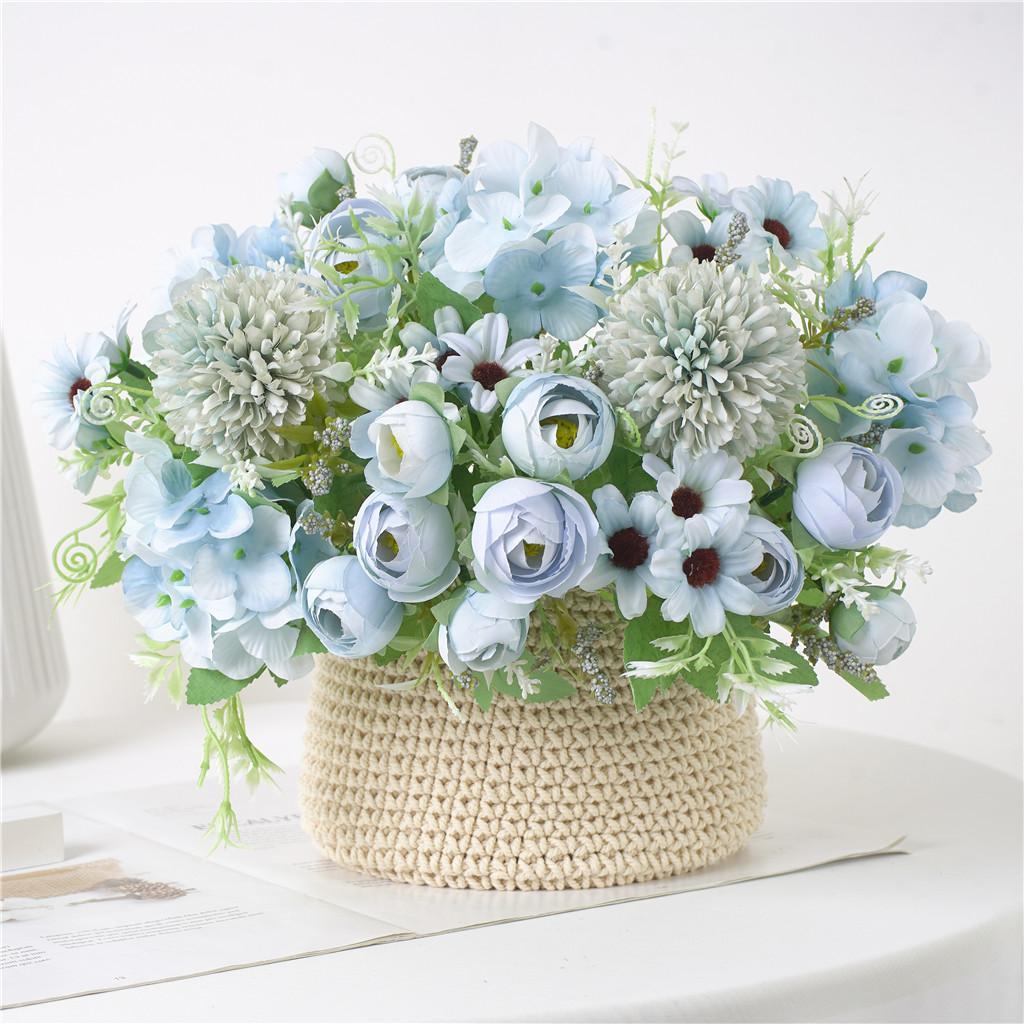 2PCS ARTIFICIAL SILK ROSE BRIDAL BOUQUET FLOWER ARRANGEMENTS WEDDING HOME DECOR