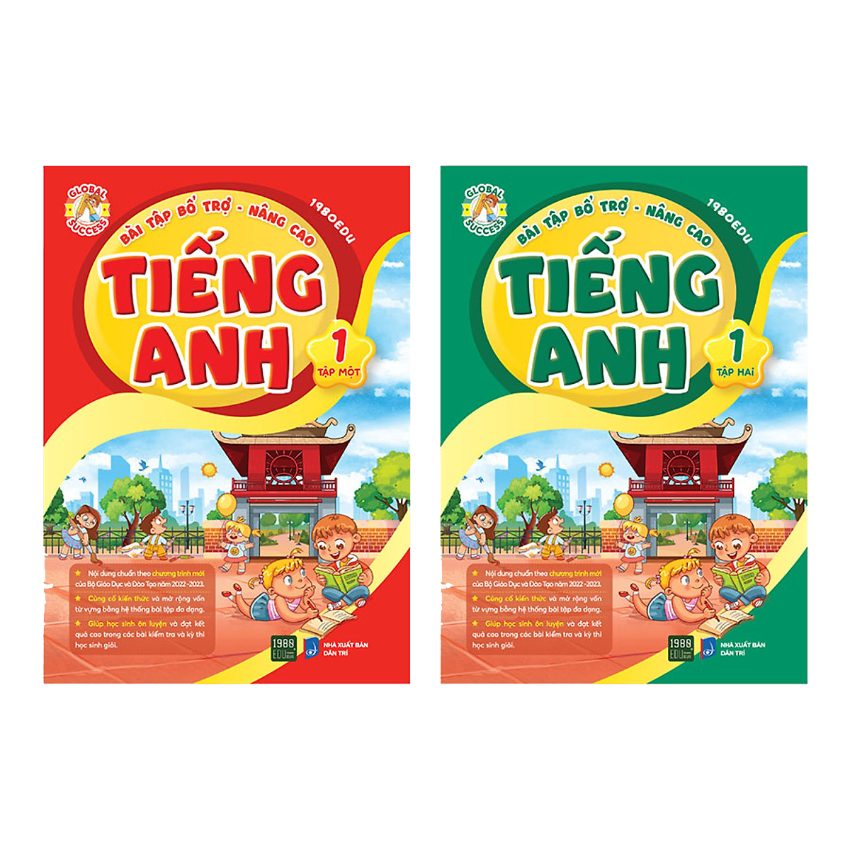 Combo 2 Cuốn Bài Tập Bổ Trợ Nâng Cao Tiếng Anh Lớp 1