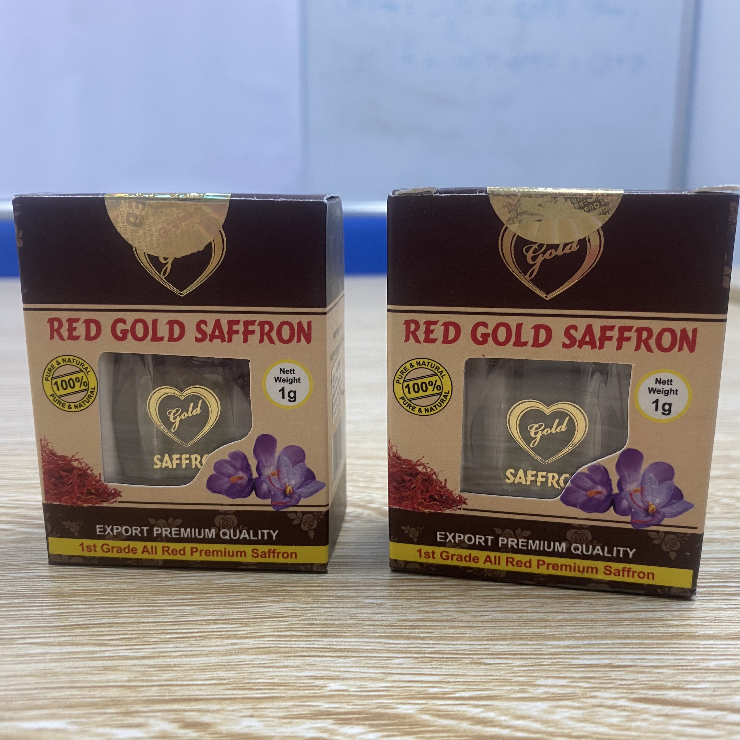 Combo 2 set Nhụy hoa nghệ tây Red Gold Saffron hộp 1g