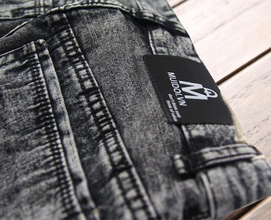 Quần short jean nam xám Q110 Muidoi