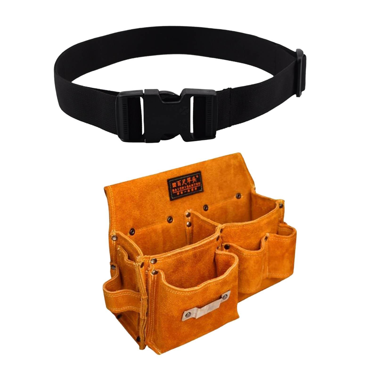 Thick Oxford Waist Belt Pouch Belt Carpenter Electrician Tool MultiPocket
