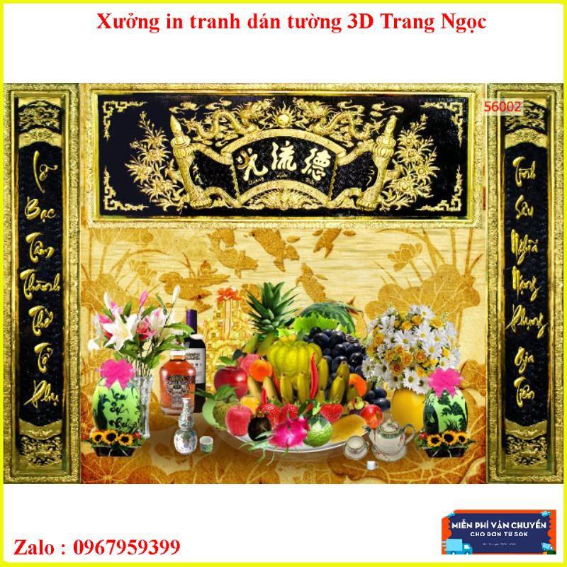 Tranh dán ban thờ 3D