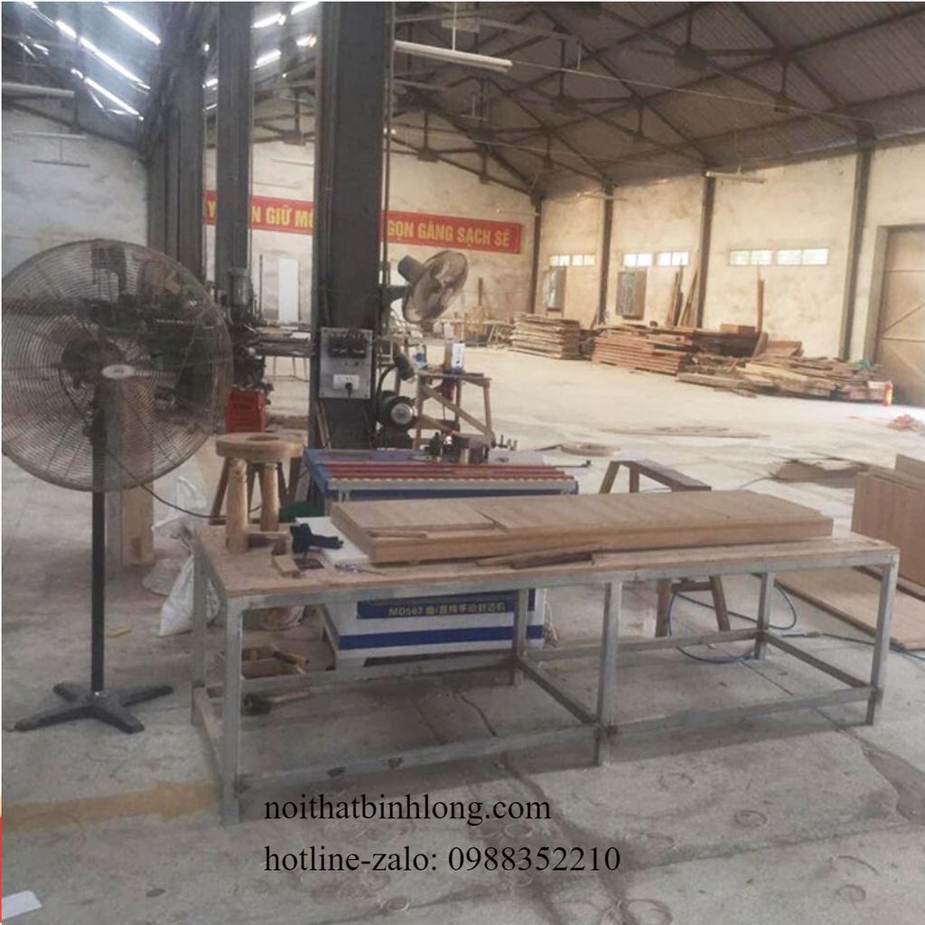 Bộ bàn ghế góc L phòng khách gỗ sồi nga