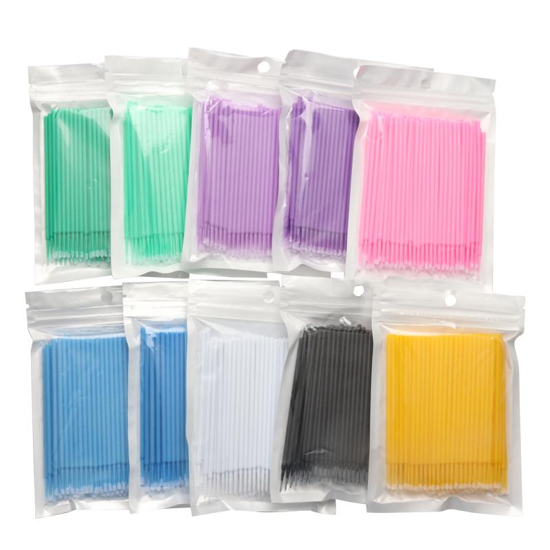 500 Cái Nhiều Màu Sắc Micro Dùng Một Lần Cây Nối Mi Cá Nhân Applicators Chải Mi Mascara Cho Nữ Mắt Tạo Nên Công Cụ Bán Buôn