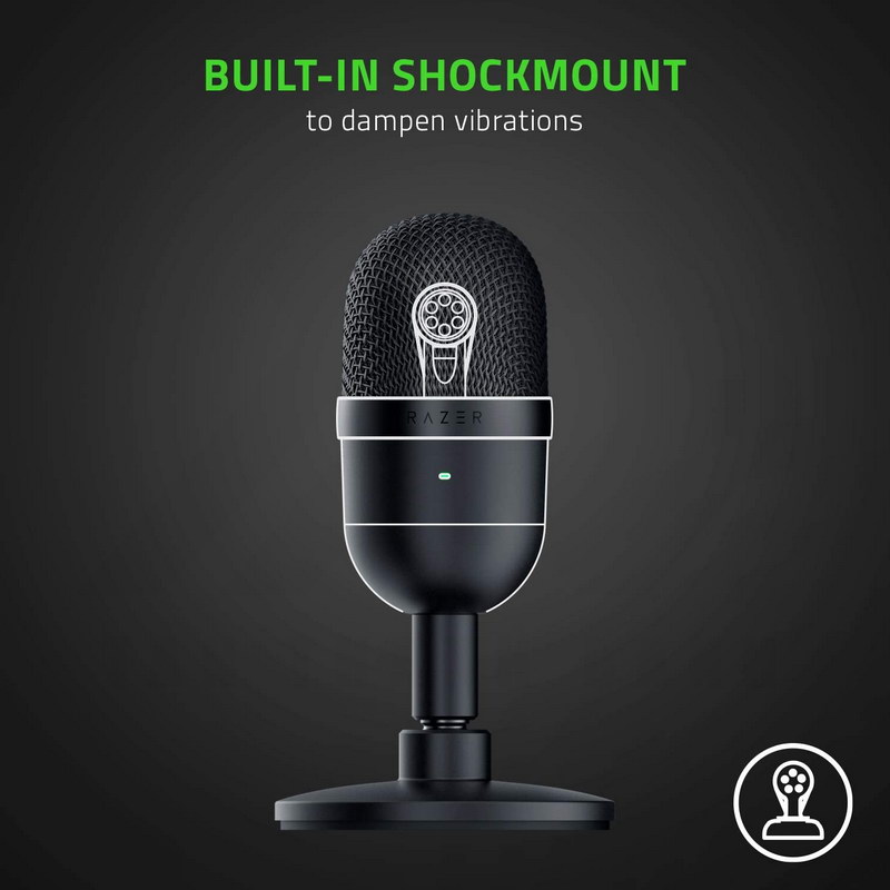 Thiết bị thu âm Razer Seiren Mini - Ultra-Compact Condenser Microphone- Hàng chính hãng