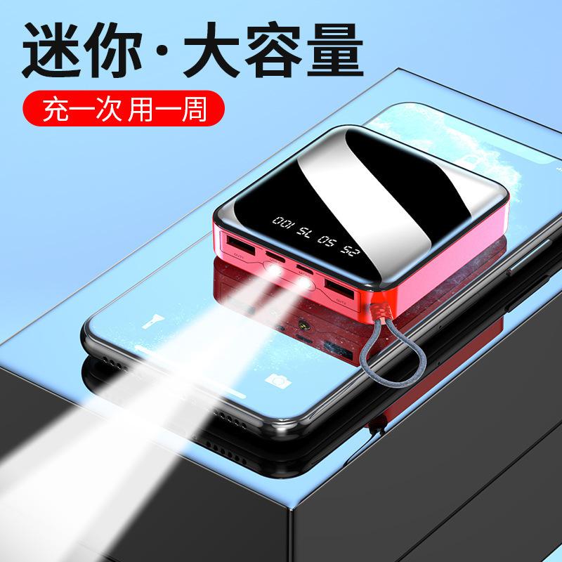 Bộ sạc dự phòng mini dung lượng lớn phong cách mới nhất 20000 mAh màn hình kỹ thuật số sạc nhanh quà tặng cung cấp năng lượng di động với mẫu in logo