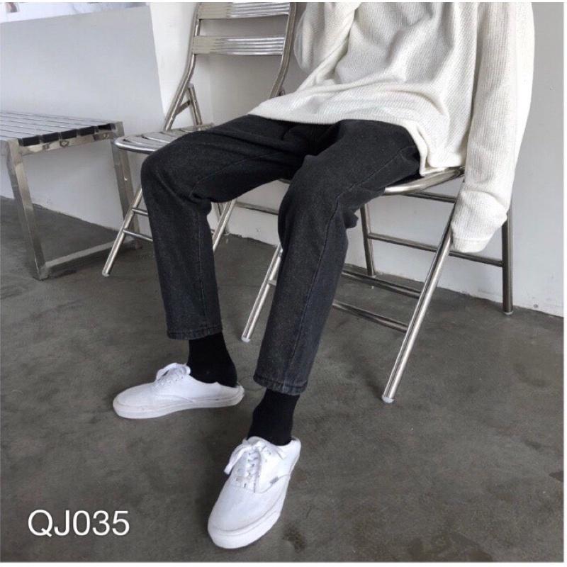 QJ035 - QUẦN JEAN BAGGY NAM BASIC XANH BẠC