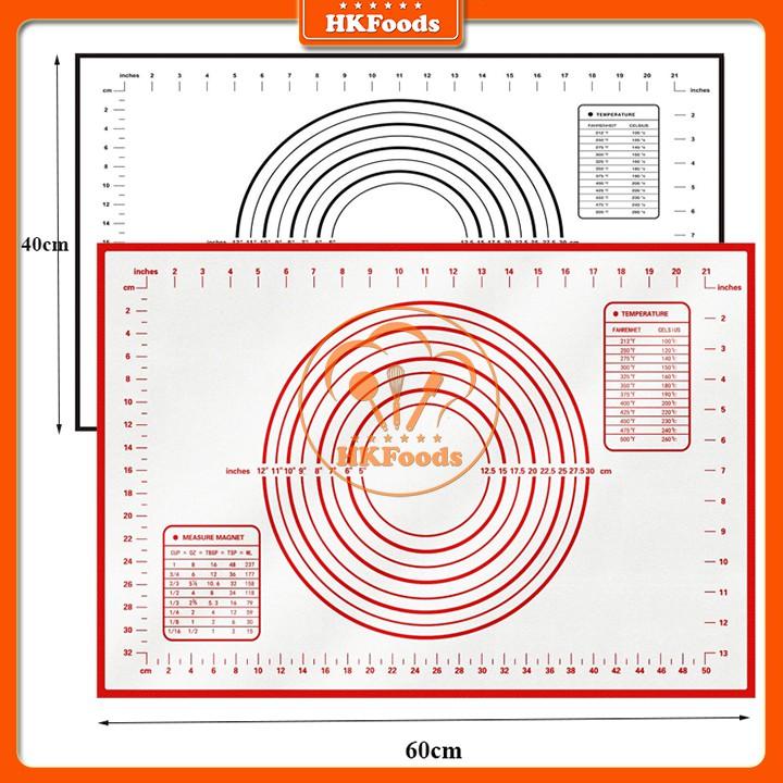 Tấm lót nhào bột, nướng bánh, tấm nướng nhào bột silicon, tấm lót sợi thủy tinh