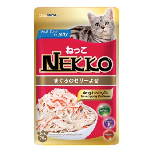 Pate Cho Mèo Nekko 70g, Pate Dạng Gói Cho Mèo, Pate Cho Mèo Thịt Thật Từ Cá Ngừ 28 Vị Hấp Dẫn