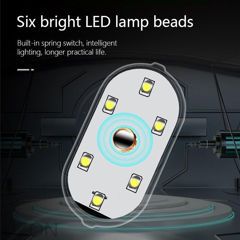 Đèn LED Gắn Trần Xe Hơi Không Dây Sạc USB Tiện Dụng