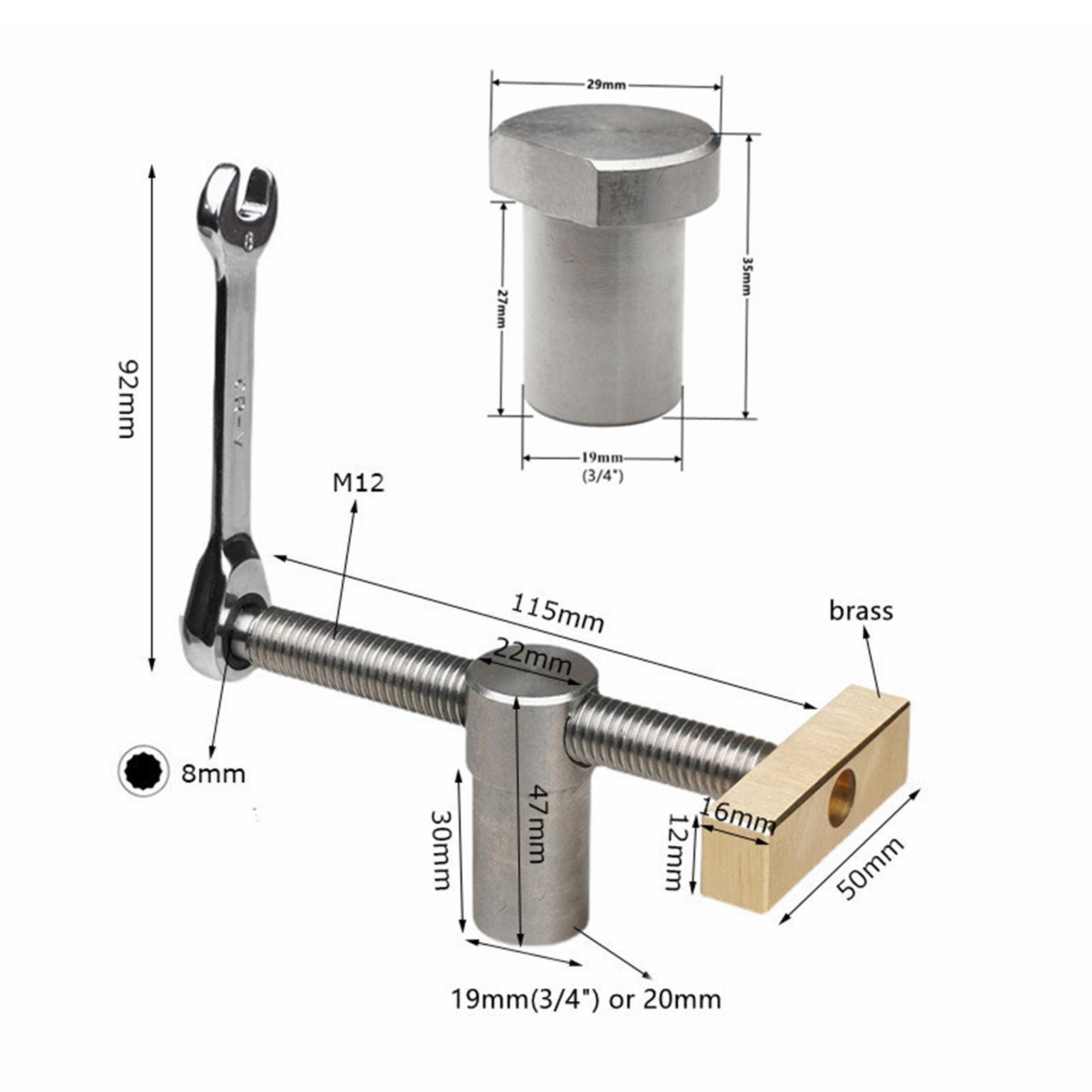 Woodworking Fixed Clip Quick Fixture Clamping Tool Desktop Brass Benches Kit