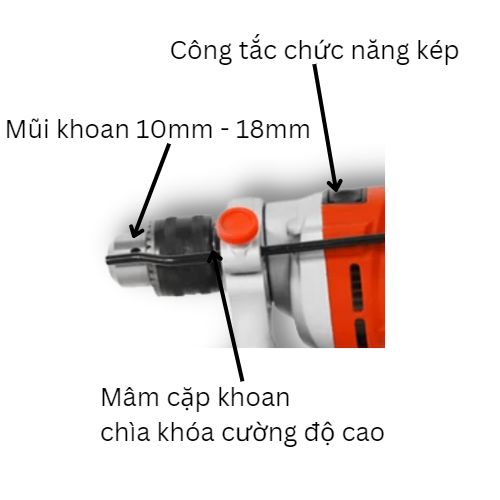 Máy khoan động lực 13mm có bê tông Sencan 521309