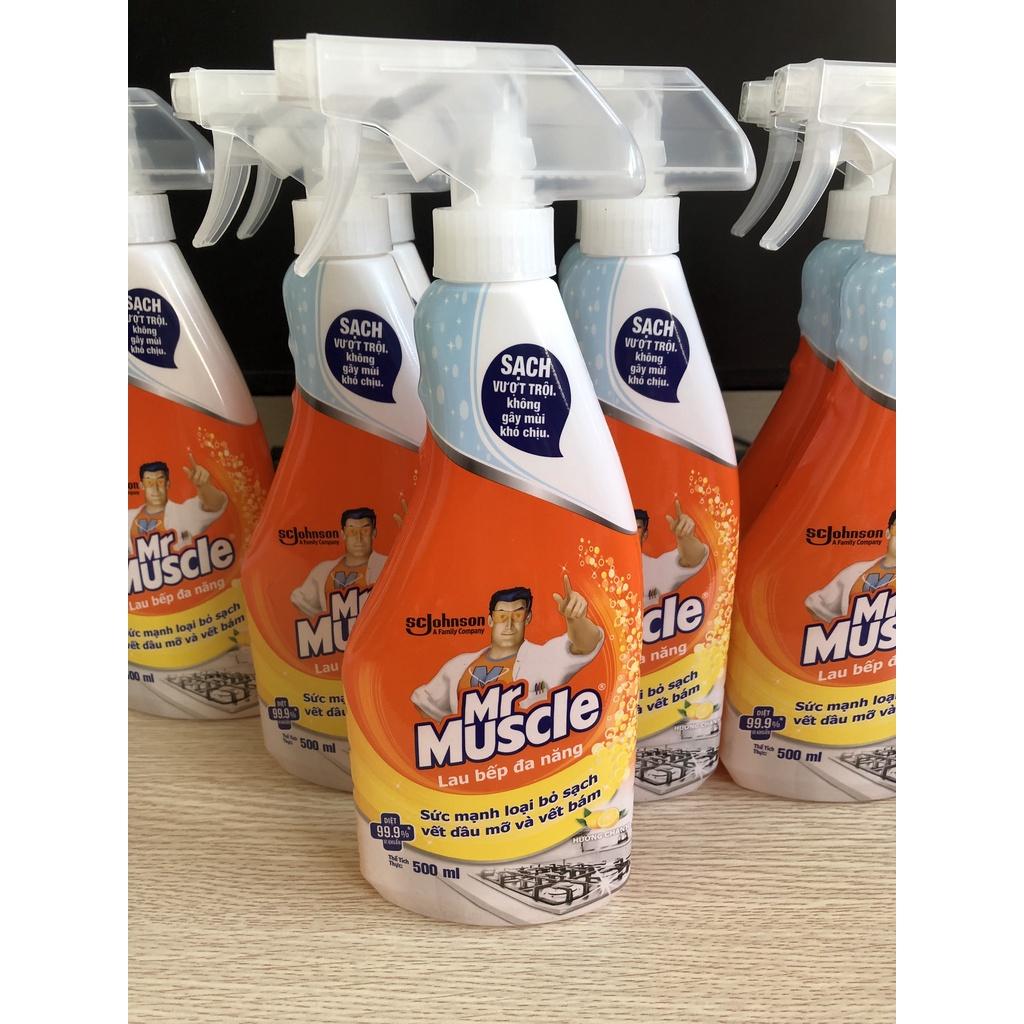 Nước Lau Bếp Đa Năng Mr Muscle hương cam chanh (500ml) - Hàng chính hãng DKSH Việt Nam.