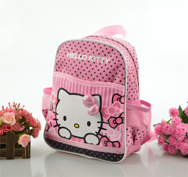 Sanrio Hello Kitty Học Học Sinh Mẫu Bé Gái Ba Lô Hoạt Hình Túi Xách