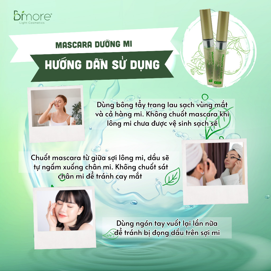 Mascara vỏ bưởi dưỡng mi mọc nhanh dài mượt từ tinh chất vỏ bưởi và castor 8,5ml