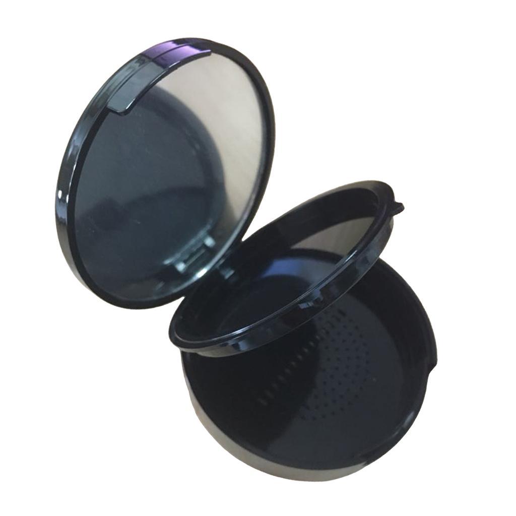 2x Empty Powder Case Face Powder Blusher Makeup Cosmetic Jars Containers