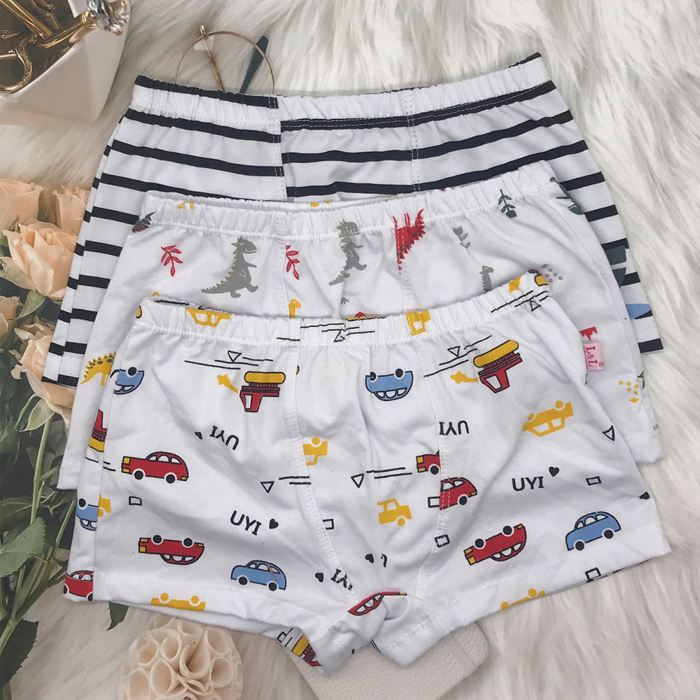 Set 5 quần lót bé trai ATUNER QLN024, quần chip bé trai từ 2-8 tuổi, vải cotton co giãn, chất liệu kháng khuẩn, an toàn với làn da, họa tiết dễ thương, tươi sáng – Hàng Chính Hãng