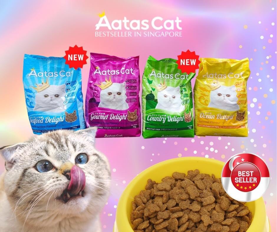 THỨC ĂN HẠT CHO MÈO AATAS CAT CHO MÈO TRƯỞNG THÀNH  [ 1,2KG &amp; 7KG ] - Gà &amp; cá ngừ 1.2kg