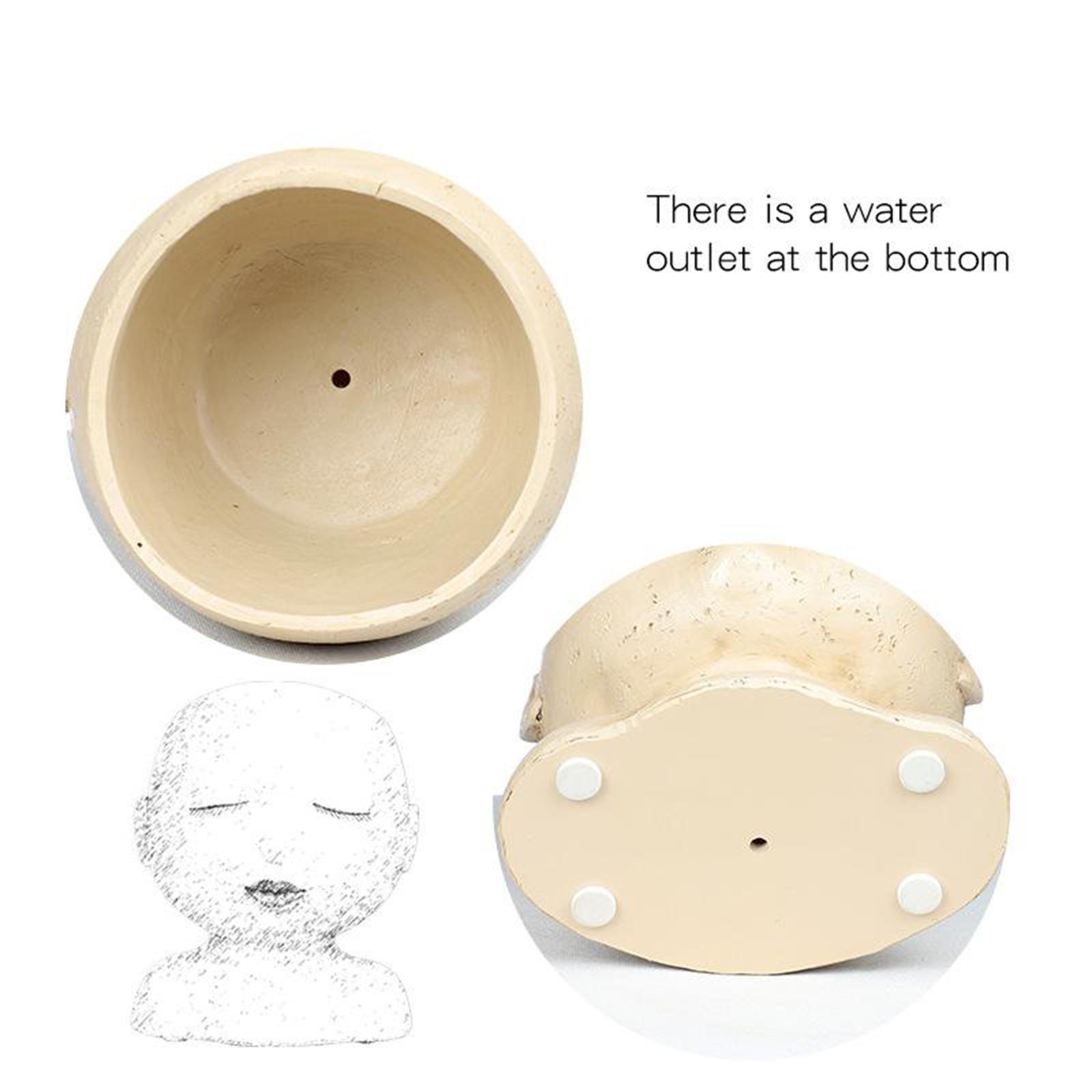 Resin Flower Planter Garden Plant Bucket Pot Home Decor Flowerpot Holder