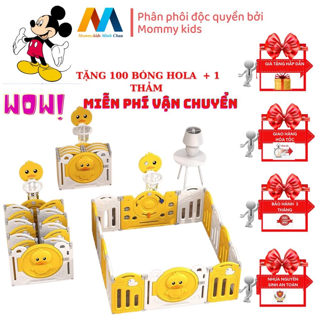 combo quây cũi MOMMYKID MINH CHÂU cầu trượt xích đu bóng rổ TẶNG THẢM 100 bónG, COMBO BÓNG RỔ