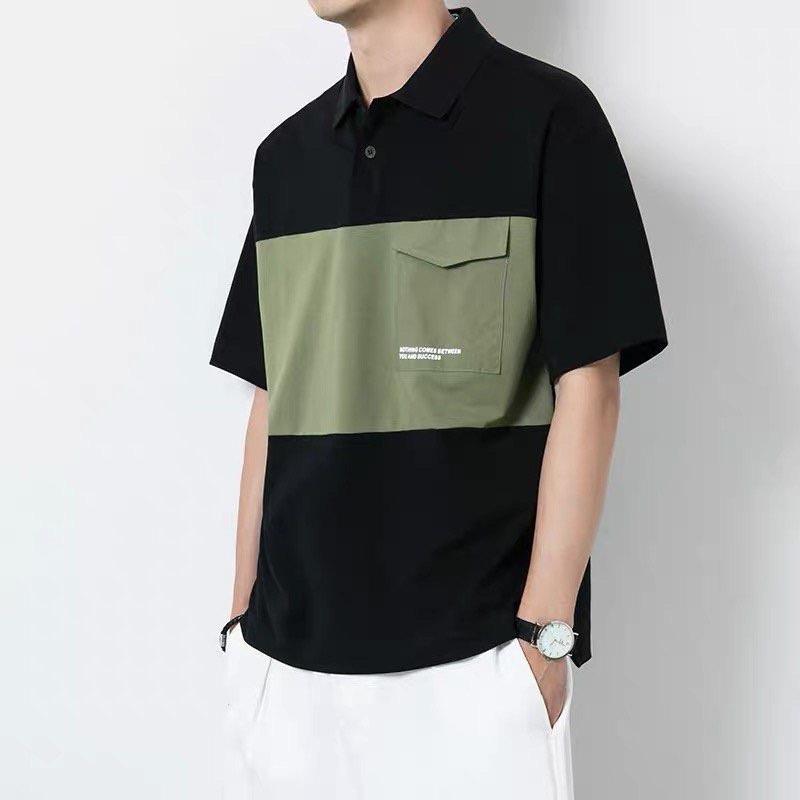 Áo polo unisex chất liệu cá sấu poly cực mát, áo thun nam nữ có cổ form rộng phong cách Hàn Quốc 01