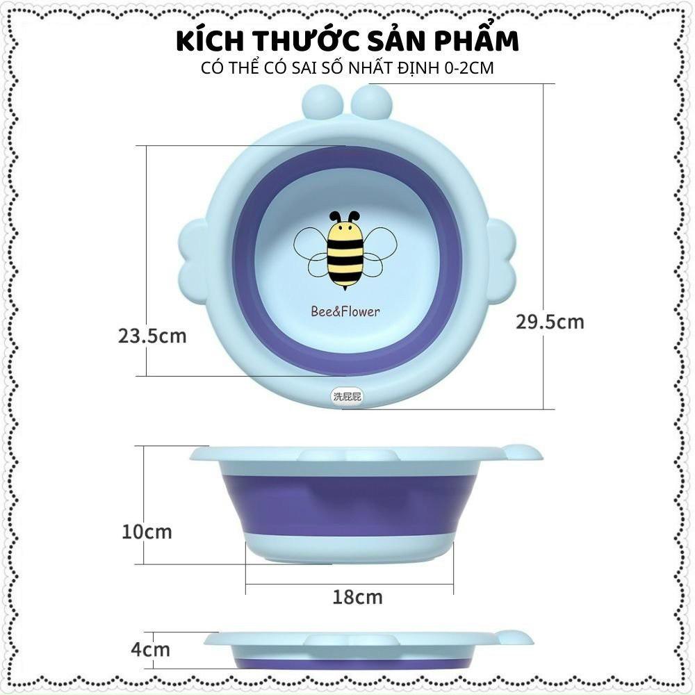 Thau Chậu Rửa Mặt Gấp Gọn Cho Bé - nhiều mẫu