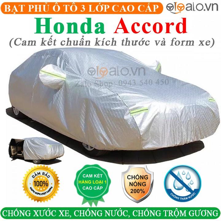 Bạt Phủ Ô Tô Honda Accord Cao Cấp 3 Lớp Chống Nắng Nóng Chống Nước Chống xước | OTOALO