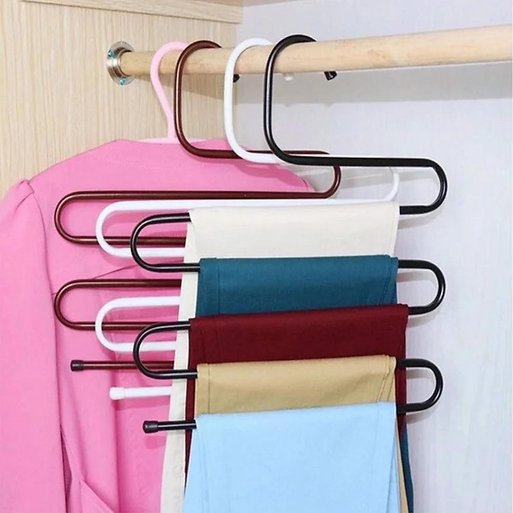 COMBO 3 MÓC TREO QUẦN ÁO, KHĂN MẶT - MÓC KM LOẠI 5 TẦNG TIỆN LỢI, DỄ SỬ DỤNG GROFA (Giao màu ngẫu nhiên)