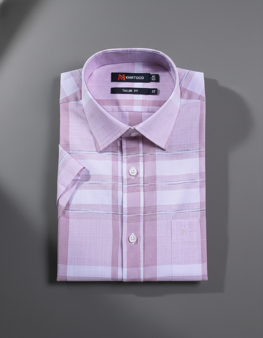 Áo sơ mi tay ngắn Khatoco (M-2XL)