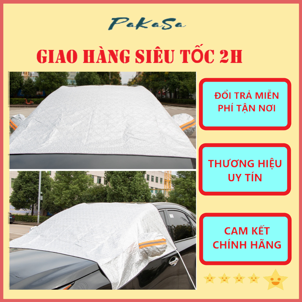 Tấm Che Nắng Kính Xe Hơi Và Gương Chiếu Hậu 145x120cm PaKaSa - Hàng Chính Hãng  - Mẫu 1