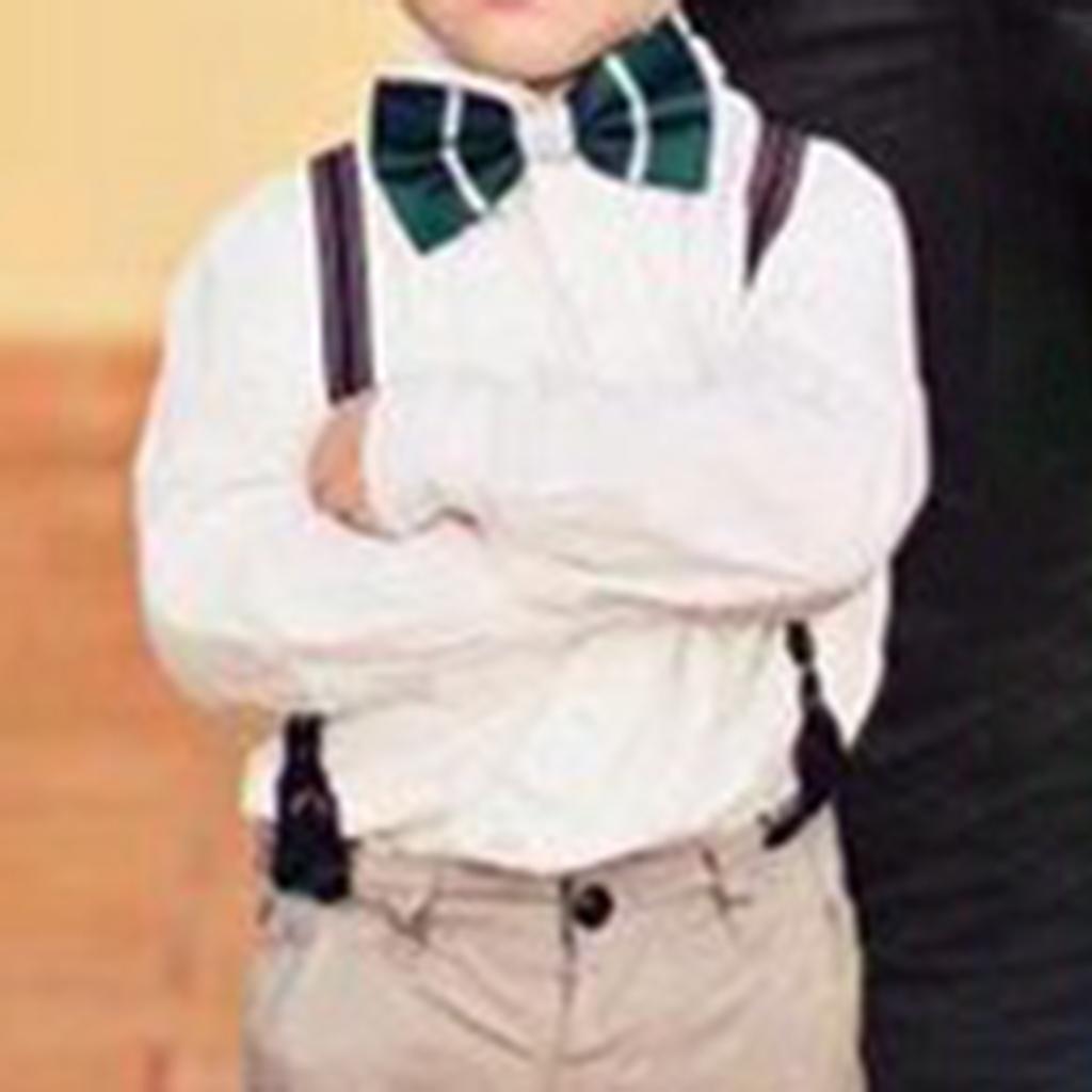 Male Boy Suspenders w/ Bow Heavy Duty Y-Back Straps