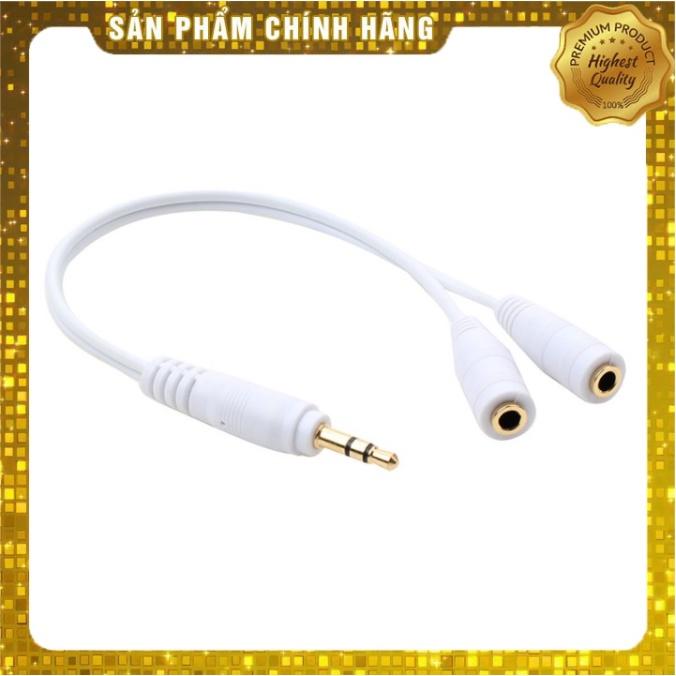 Dây cáp Audio 3.5mm chia 2 tai nghe