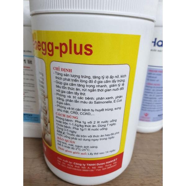 Lon 1kg hanneggplus kim kê trứng bổ sung dinh dưỡng cho vật nuôi