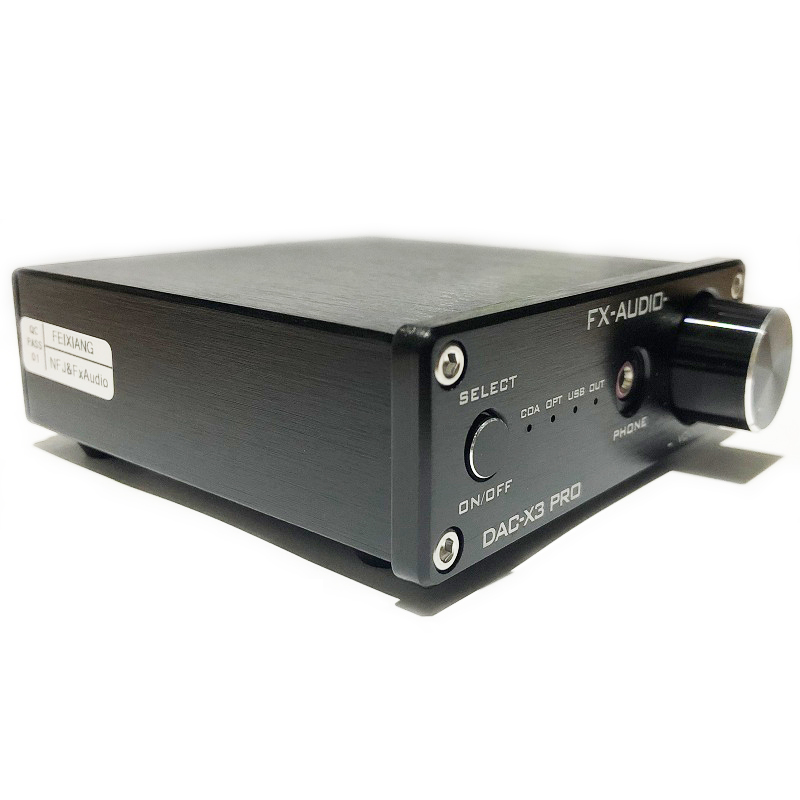 Hàng Chính Hãng - Bộ Giải Mã DAC X3 Pro - Chipset Cao Cấp ES9023 + CS8416 + NE5532 + CM108AH Hỗ Trợ Đa Dạng PC-USB Coxial Optical Đa Định Dạng Lossless, MP3, FLAC, WAV Thiết Kế Sang Trọng Thanh Trung Thực Bass Mạnh Mẽ Treble Sáng Rõ  - FX AUDIO