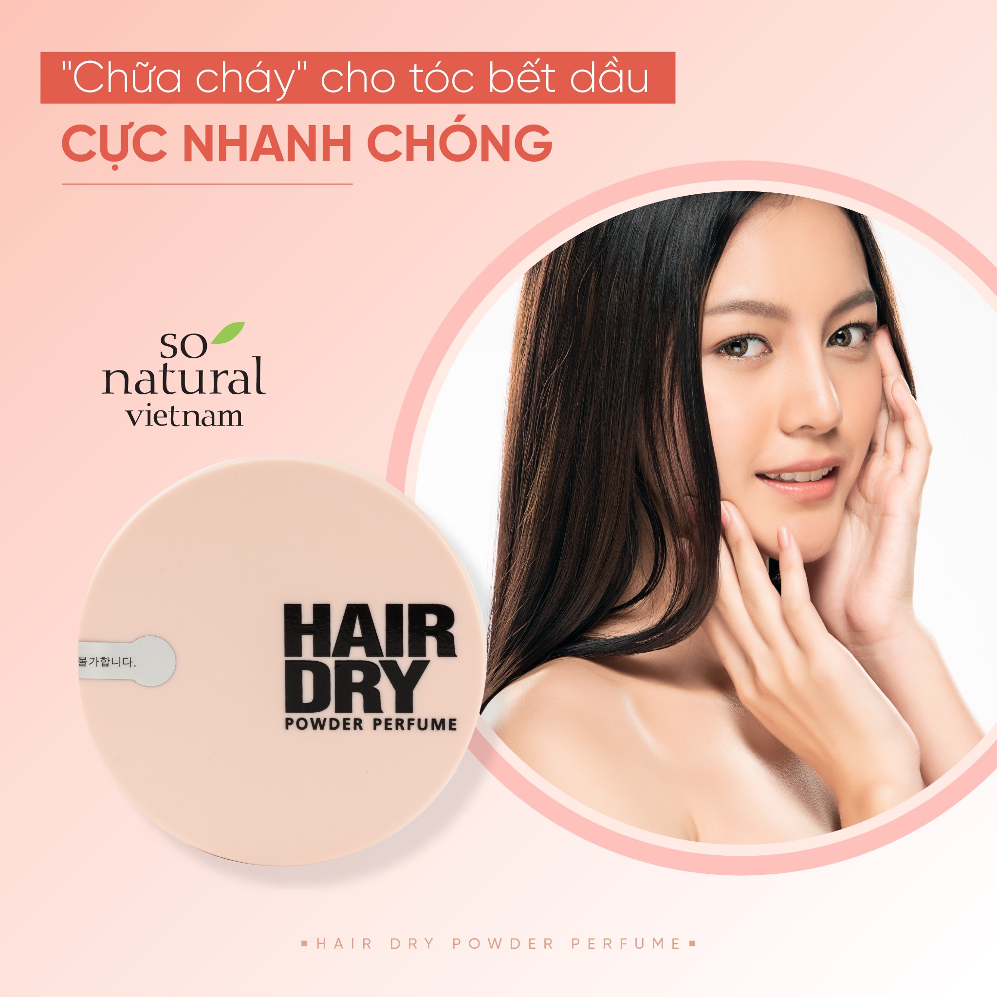 Phấn phủ gội khô SoNatural Powder 4Room Hair Dry Powder Perfume 50g