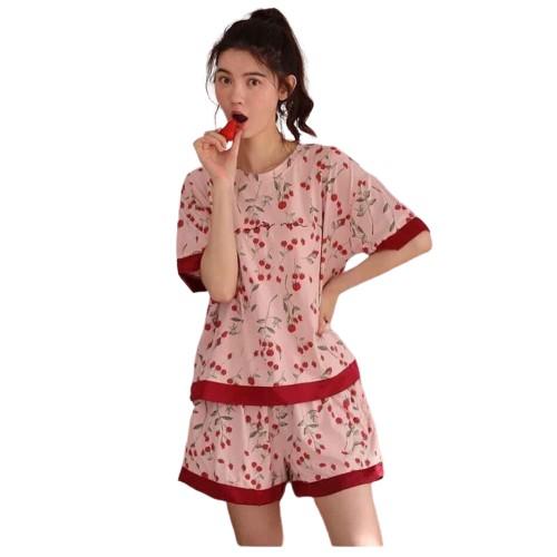 {Mã giảm giá + Hổ trợ Ship} Đồ bộ nữ, thun Cotton 100%, đủ size, 42-70kg, hình bông hoa hồng B06