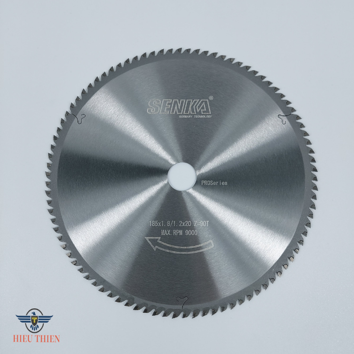Lưỡi cắt nhôm ván MDF MFC HDF nhựa nội thất 185mm 90 răng SENKA