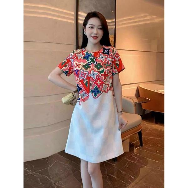 HÀNG NHẬP - ĐẦM SUÔNG LỤA HỌA TIẾT HOA SẮC MÀU