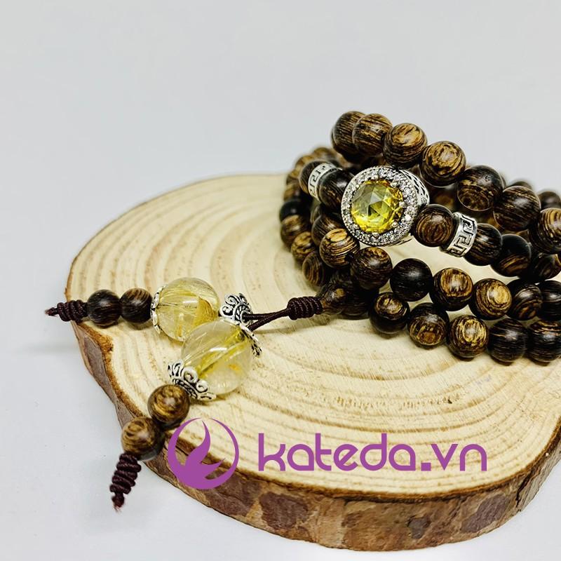 HÀNG CHUẨN Vòng trầm hương sánh chìm 6li 108 hạt mix charm bạc theo màu . .