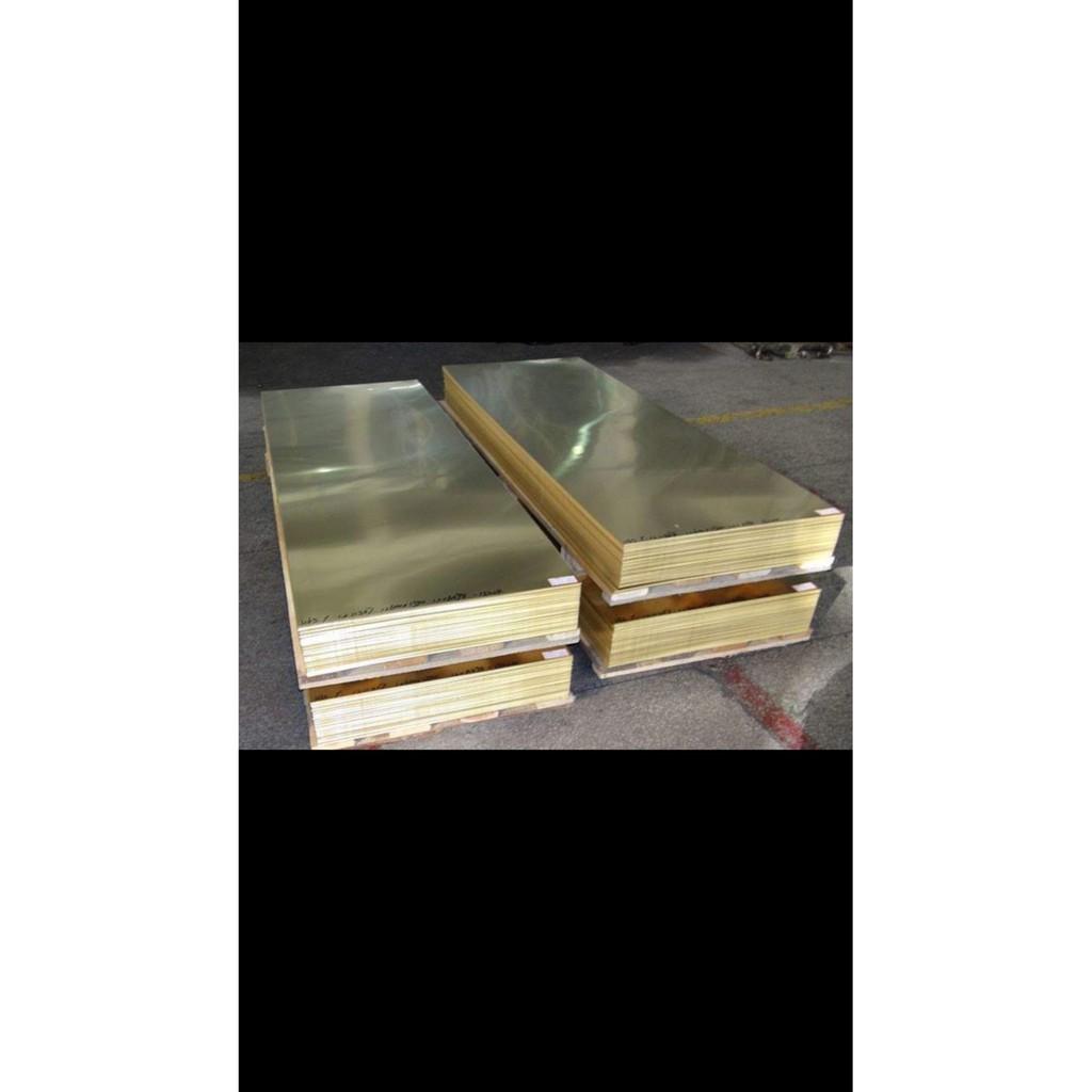 Đồng tấm lá vàng dày 0.8mmx600x500mm