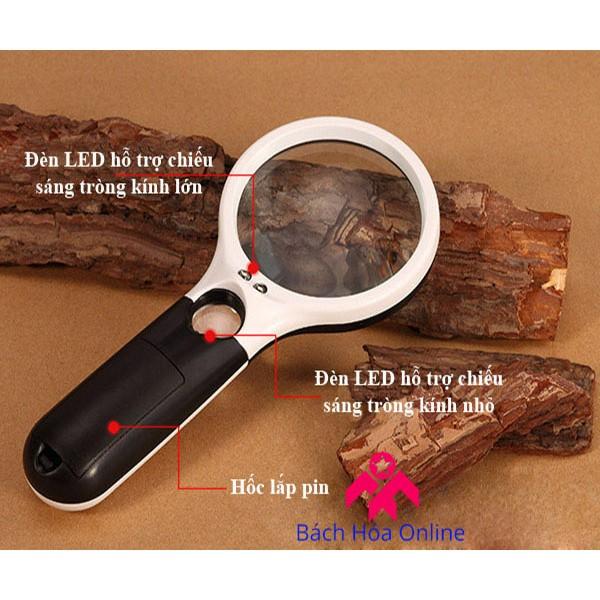 Kính lúp cầm tay có đèn 3X-45X