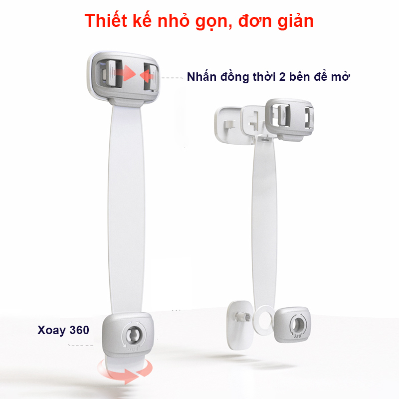 Khóa ngăn kéo cao cấp tiện lợi, Khóa tủ lạnh giúp bảo vệ an toàn cho bé – SSS032